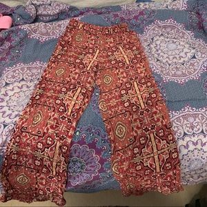 Multi color flat pants